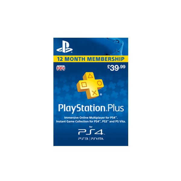 PlayStation Plus 12 Month Membership Games Accessories - Zavvi UK