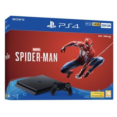 Playstation 4 PS4 Console SLIM 500GB - Spiderman PS4 Play More